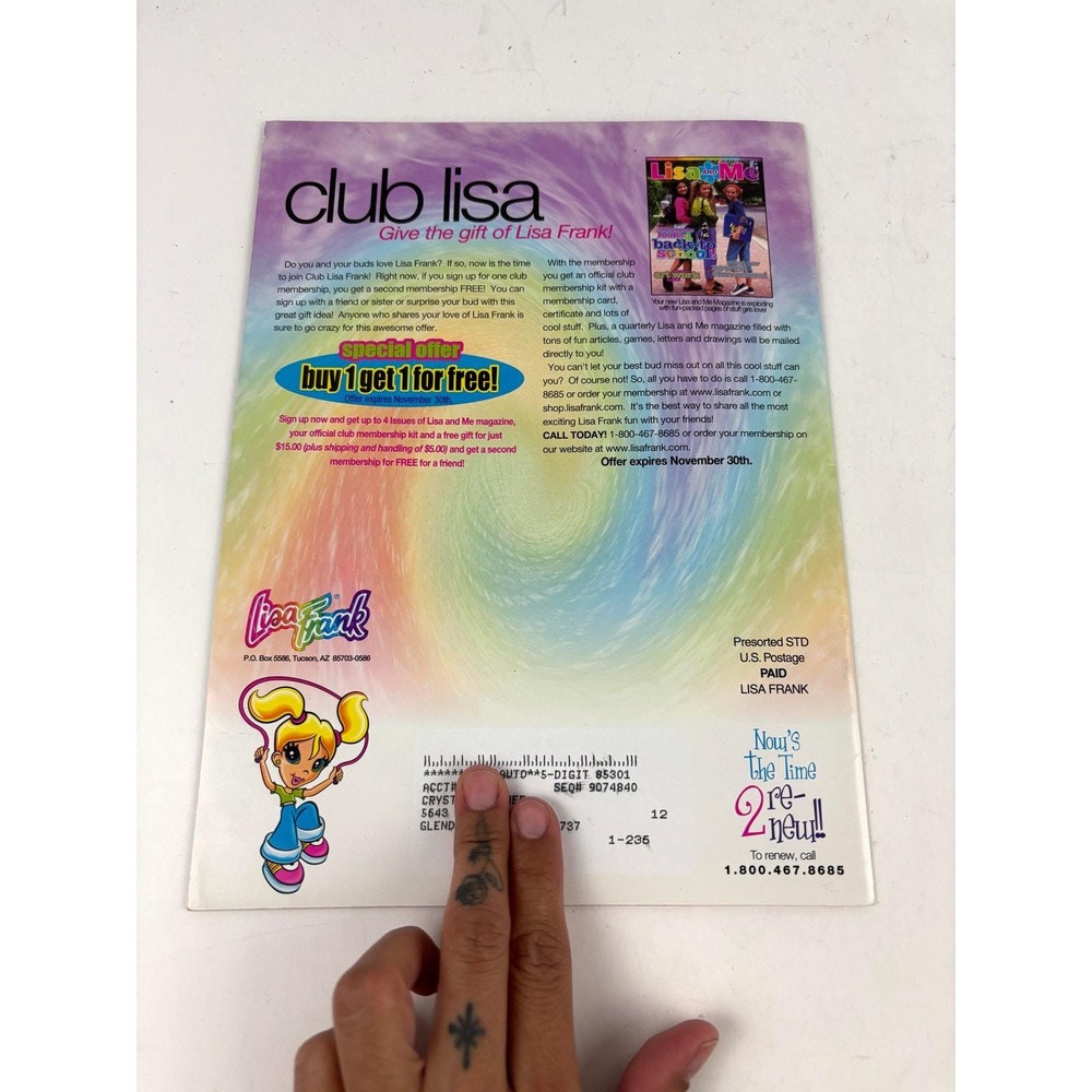 Vintage Official Lisa Frank Winter 2000 Edition Fan Catalog Magazine Rare - Picture 6 of 8
